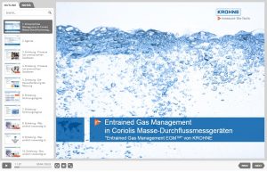 Entrained Gas Management in Coriolis Masse-Durchflussmessgeräten